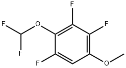 Benzene, 2-(difluoromethoxy)-1,3,4-trifluoro-5-methoxy- Structural