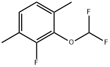 Benzene, 2-(difluoromethoxy)-3-fluoro-1,4-dimethyl- Structural