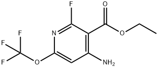 Ethyl 4-amino-2-fluoro-6-(trifluoromethoxy)pyridine-3-carboxylate Structural