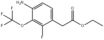 Ethyl 4-amino-2-fluoro-3-(trifluoromethoxy)phenylacetate Structural
