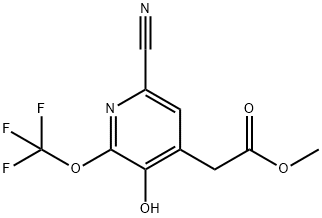 Methyl 6-cyano-3-hydroxy-2-(trifluoromethoxy)pyridine-4-acetate