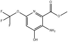 Methyl 3-amino-4-hydroxy-6-(trifluoromethoxy)pyridine-2-carboxylate Structural