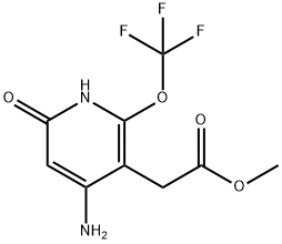 Methyl 4-amino-6-hydroxy-2-(trifluoromethoxy)pyridine-3-acetate Structural