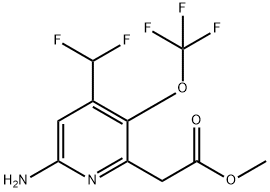 Methyl 6-amino-4-(difluoromethyl)-3-(trifluoromethoxy)pyridine-2-acetate