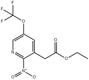 Ethyl 2-nitro-5-(trifluoromethoxy)pyridine-3-acetate Structural