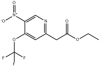 Ethyl 5-nitro-4-(trifluoromethoxy)pyridine-2-acetate Structural
