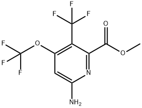 Methyl 6-amino-4-(trifluoromethoxy)-3-(trifluoromethyl)pyridine-2-carboxylate