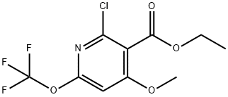 Ethyl 2-chloro-4-methoxy-6-(trifluoromethoxy)pyridine-3-carboxylate Structural