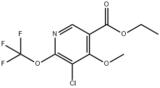 Ethyl 3-chloro-4-methoxy-2-(trifluoromethoxy)pyridine-5-carboxylate Structural