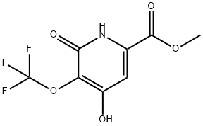 Methyl 2,4-dihydroxy-3-(trifluoromethoxy)pyridine-6-carboxylate Structural