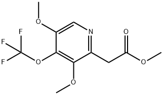 Methyl 3,5-dimethoxy-4-(trifluoromethoxy)pyridine-2-acetate Structural
