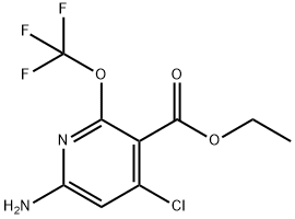 Ethyl 6-amino-4-chloro-2-(trifluoromethoxy)pyridine-3-carboxylate Structural