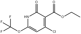 Ethyl 4-chloro-2-hydroxy-6-(trifluoromethoxy)pyridine-3-carboxylate Structural