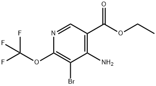 Ethyl 4-amino-3-bromo-2-(trifluoromethoxy)pyridine-5-carboxylate Structural