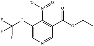 Ethyl 4-nitro-3-(trifluoromethoxy)pyridine-5-carboxylate Structural