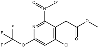 Methyl 4-chloro-2-nitro-6-(trifluoromethoxy)pyridine-3-acetate Structural