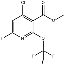 Methyl 4-chloro-6-fluoro-2-(trifluoromethoxy)pyridine-3-carboxylate Structural