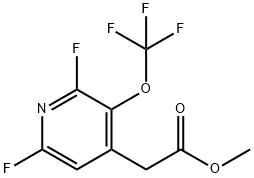Methyl 2,6-difluoro-3-(trifluoromethoxy)pyridine-4-acetate Structural