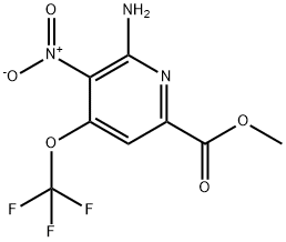 Methyl 2-amino-3-nitro-4-(trifluoromethoxy)pyridine-6-carboxylate Structural