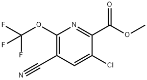 Methyl 3-chloro-5-cyano-6-(trifluoromethoxy)pyridine-2-carboxylate Structural