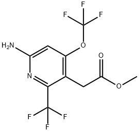 Methyl 6-amino-4-(trifluoromethoxy)-2-(trifluoromethyl)pyridine-3-acetate
