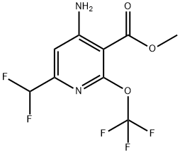 Methyl 4-amino-6-(difluoromethyl)-2-(trifluoromethoxy)pyridine-3-carboxylate Structural