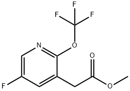 Methyl 5-fluoro-2-(trifluoromethoxy)pyridine-3-acetate Structural