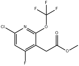 Methyl 6-chloro-4-fluoro-2-(trifluoromethoxy)pyridine-3-acetate