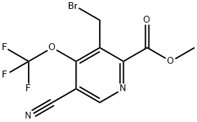 Methyl 3-(bromomethyl)-5-cyano-4-(trifluoromethoxy)pyridine-2-carboxylate Structural