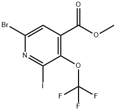 Methyl 6-bromo-2-iodo-3-(trifluoromethoxy)pyridine-4-carboxylate