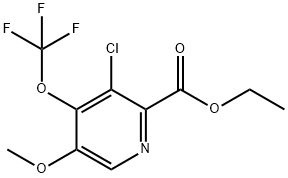 Ethyl 3-chloro-5-methoxy-4-(trifluoromethoxy)pyridine-2-carboxylate Structural