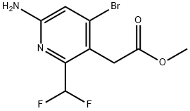 Methyl 6-amino-4-bromo-2-(difluoromethyl)pyridine-3-acetate