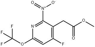 Methyl 4-fluoro-2-nitro-6-(trifluoromethoxy)pyridine-3-acetate Structural