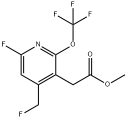Methyl 6-fluoro-4-(fluoromethyl)-2-(trifluoromethoxy)pyridine-3-acetate