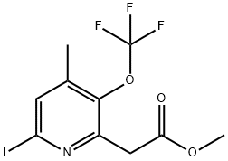 Methyl 6-iodo-4-methyl-3-(trifluoromethoxy)pyridine-2-acetate