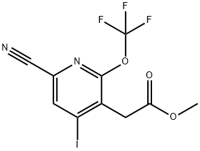 Methyl 6-cyano-4-iodo-2-(trifluoromethoxy)pyridine-3-acetate