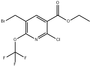 Ethyl 3-(bromomethyl)-6-chloro-2-(trifluoromethoxy)pyridine-5-carboxylate Structural