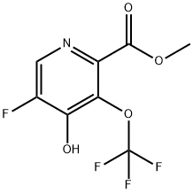 Methyl 5-fluoro-4-hydroxy-3-(trifluoromethoxy)pyridine-2-carboxylate Structural