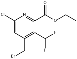 Ethyl 4-(bromomethyl)-6-chloro-3-(difluoromethyl)pyridine-2-carboxylate Structural