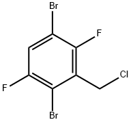 Benzene, 1,4-dibromo-3-(chloromethyl)-2,5-difluoro- Structural
