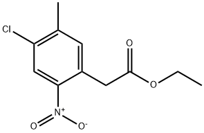 Benzeneacetic acid, 4-chloro-5-methyl-2-nitro-, ethyl ester Structural