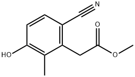 Methyl 6-cyano-3-hydroxy-2-methylphenylacetate