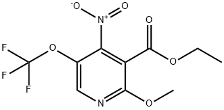 Ethyl 2-methoxy-4-nitro-5-(trifluoromethoxy)pyridine-3-carboxylate Structural