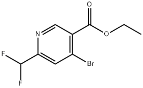 Ethyl 4-bromo-2-(difluoromethyl)pyridine-5-carboxylate Structural
