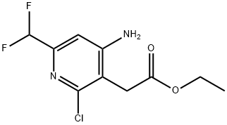 Ethyl 4-amino-2-chloro-6-(difluoromethyl)pyridine-3-acetate Structural