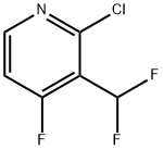 Pyridine, 2-chloro-3-(difluoromethyl)-4-fluoro- Structural