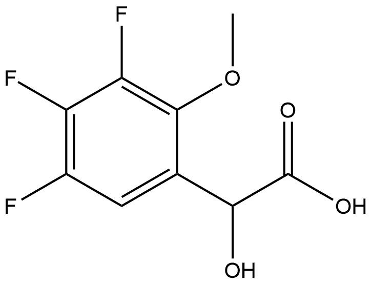 Benzeneacetic acid, 3,4,5-trifluoro-α-hydroxy-2-methoxy- Structural