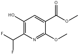 Methyl 2-(difluoromethyl)-3-hydroxy-6-methoxypyridine-5-carboxylate Structural