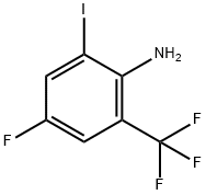 Benzenamine, 4-fluoro-2-iodo-6-(trifluoromethyl)- Structural