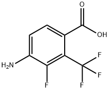 Benzoic acid, 4-amino-3-fluoro-2-(trifluoromethyl)- Structural